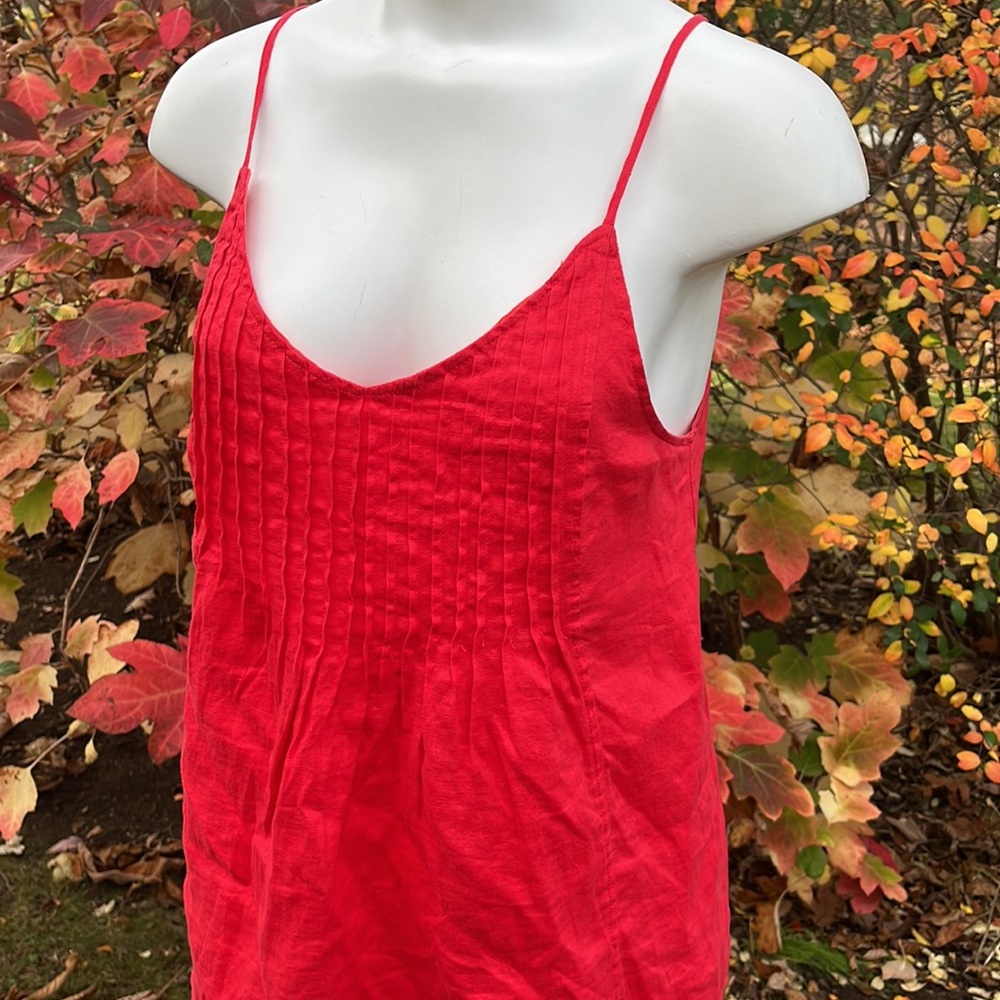 Kenar linen boho babydoll top M